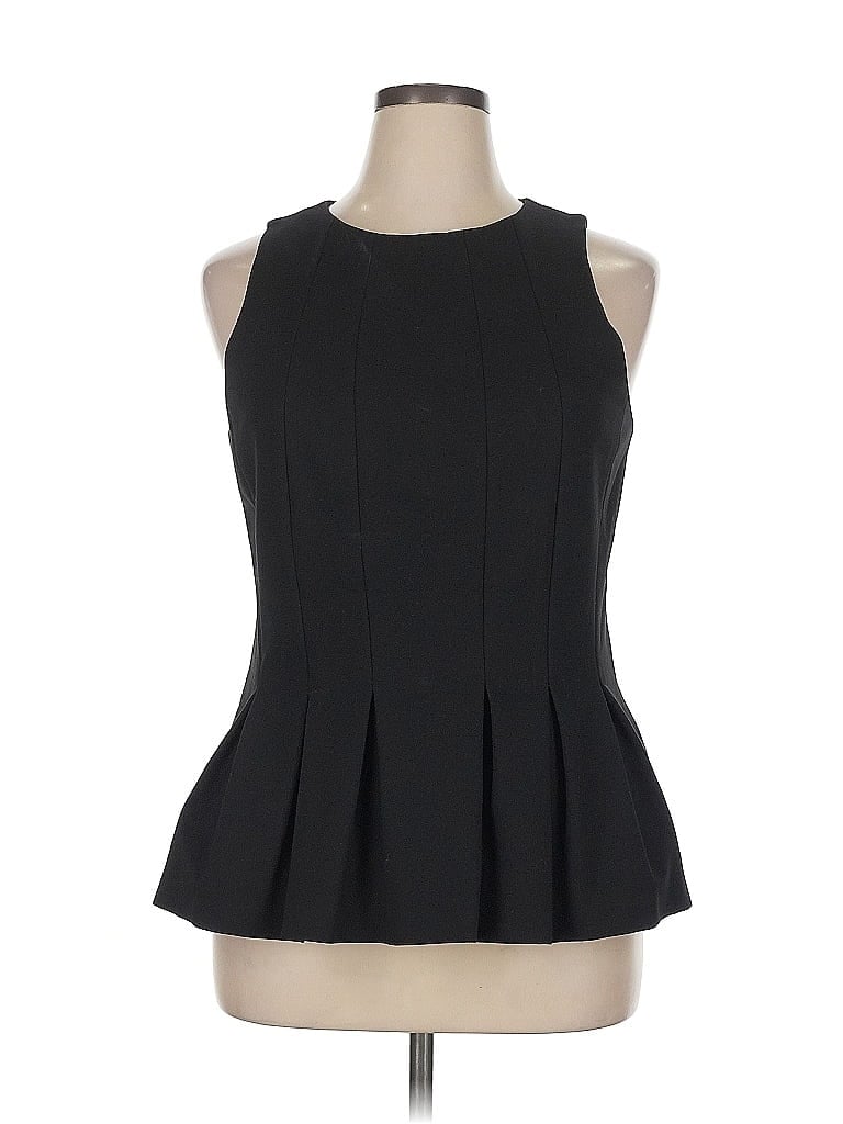 Worth New York Solid Black Sleeveless Blouse Size 16 - photo 1