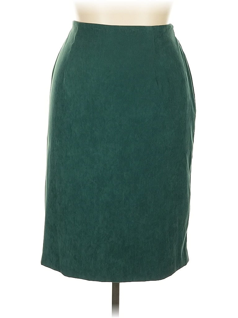 Pre-owned Leslie Fay Formal Skirt In Green