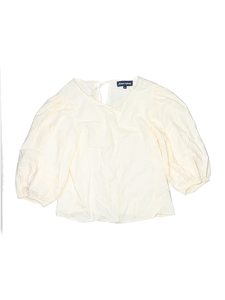 Pre-owned Princess Highway Kids' 3/4 Sleeve Blouse In White