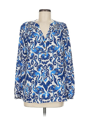 Lilly Pulitzer Long Sleeve Silk Top (view 1)