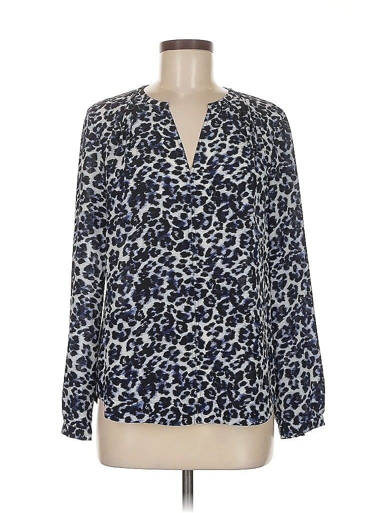 Pre-owned Rebecca Taylor Long Sleeve Blouse In Blue