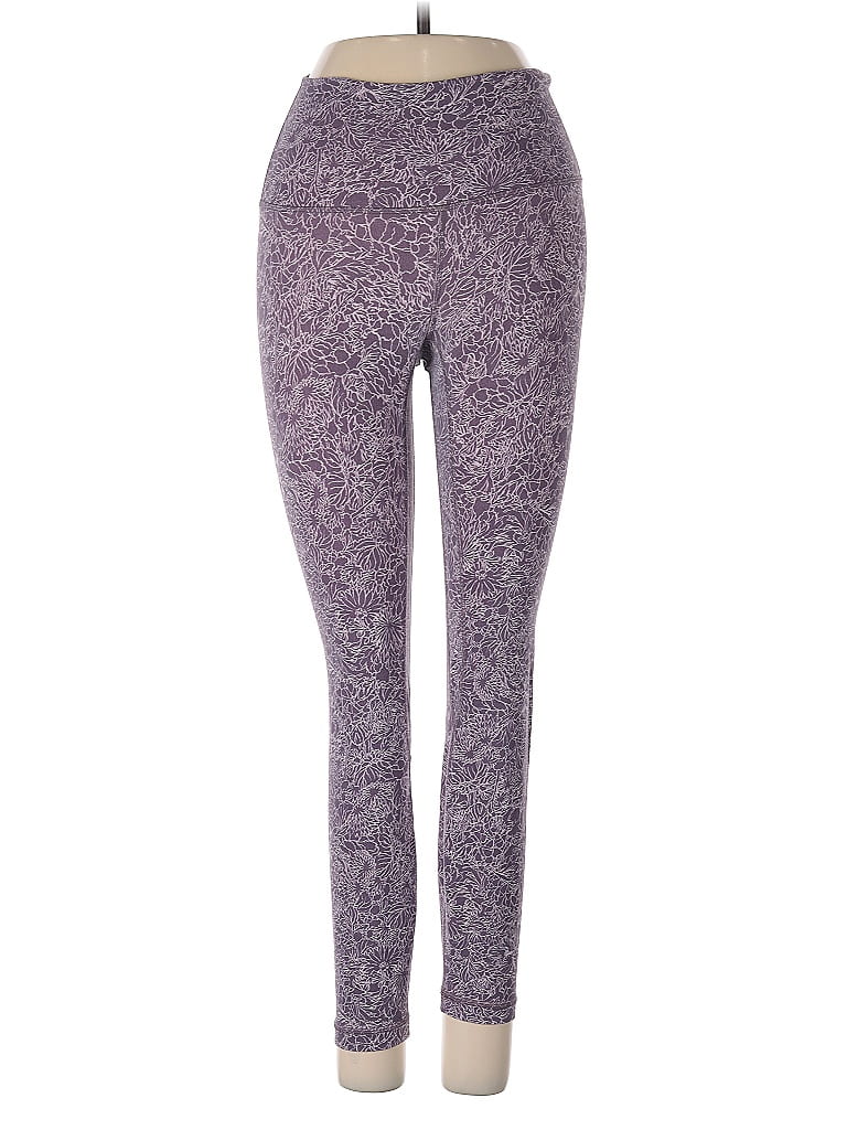 Pre-owned Lululemon Athletica Active Pants In Purple