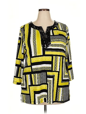 JM Collection 3/4 Sleeve Blouse (view 1)