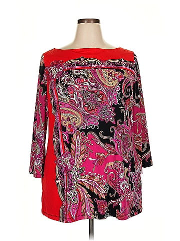 JM Collection 3/4 Sleeve Blouse (view 1)