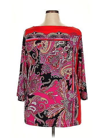 JM Collection 3/4 Sleeve Blouse (view 2)