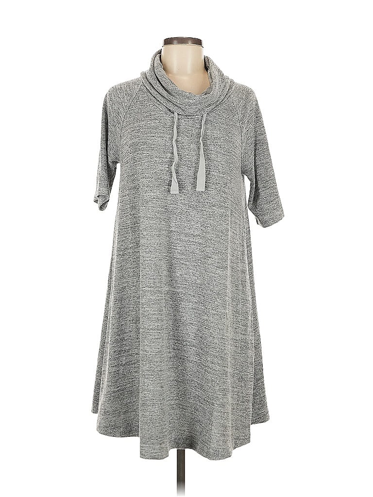 Pre-owned Ann Taylor Loft Outlet Casual Dress In Gray