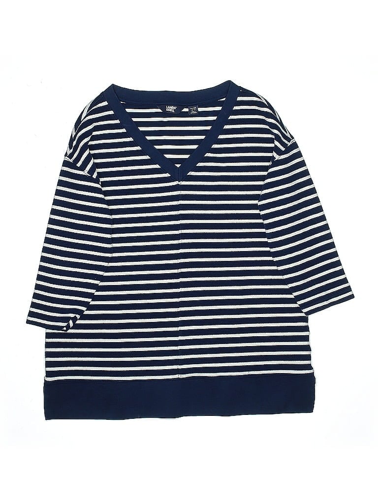 Pre-owned Lands' End Kids' Pullover Sweater In Blue