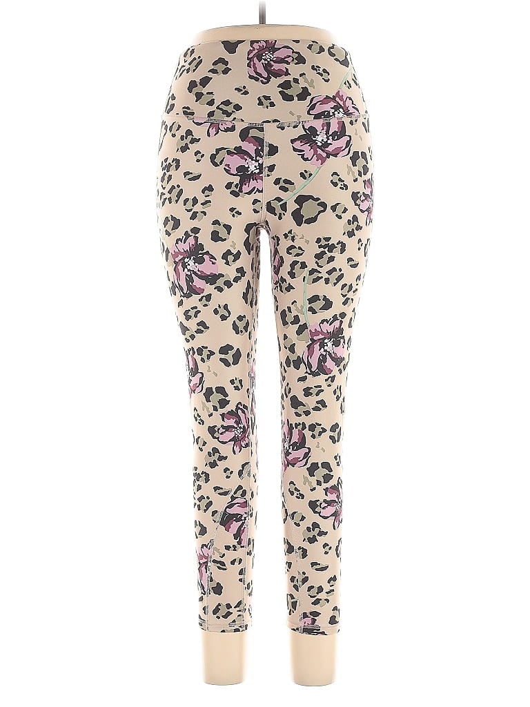 Marika Animal Print Purple Leggings Size XL - photo 1