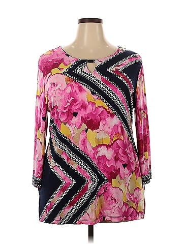 JM Collection 3/4 Sleeve Blouse (view 1)