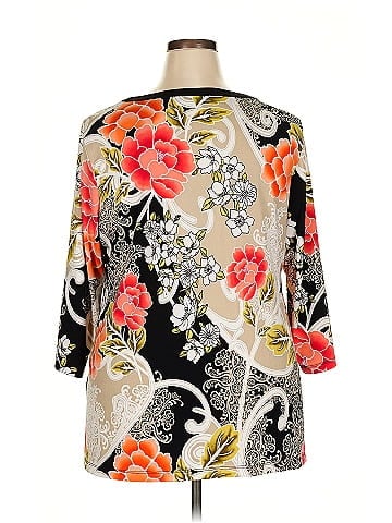 JM Collection 3/4 Sleeve Blouse (view 2)