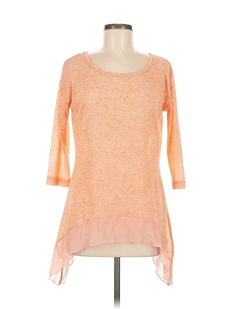 Sundance Orange 3/4 Sleeve Top Size M - photo 1