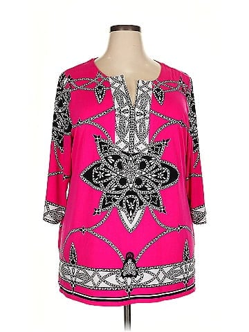 JM Collection 3/4 Sleeve Blouse (view 1)