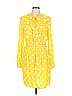 Crown & Ivy 100% Rayon Yellow Casual Dress Size L - photo 1