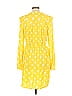 Crown & Ivy 100% Rayon Yellow Casual Dress Size L - photo 2