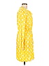 Crown & Ivy 100% Rayon Yellow Casual Dress Size L - photo 3