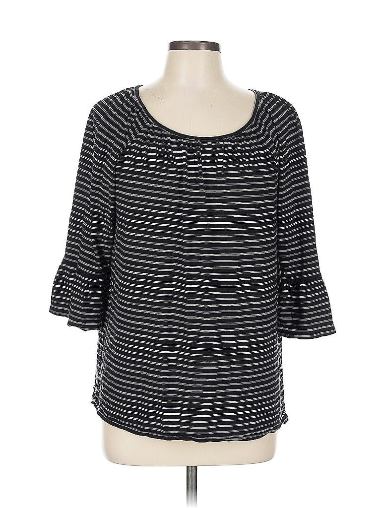 Pre-owned Michael Michael Kors 3/4 Sleeve T-shirt In Black