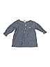 Carter's 100% Cotton Blue 3/4 Sleeve Button-Down Shirt 3-6 MO / 6 MO - photo 1
