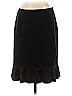 Luca Luca Solid Black Wool Skirt Size EU (IT) 44 / US 8 - photo 1