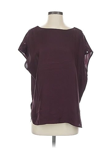 Vince. Short Sleeve Silk Top (view 1)