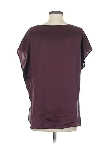 Vince. Short Sleeve Silk Top (view 2)