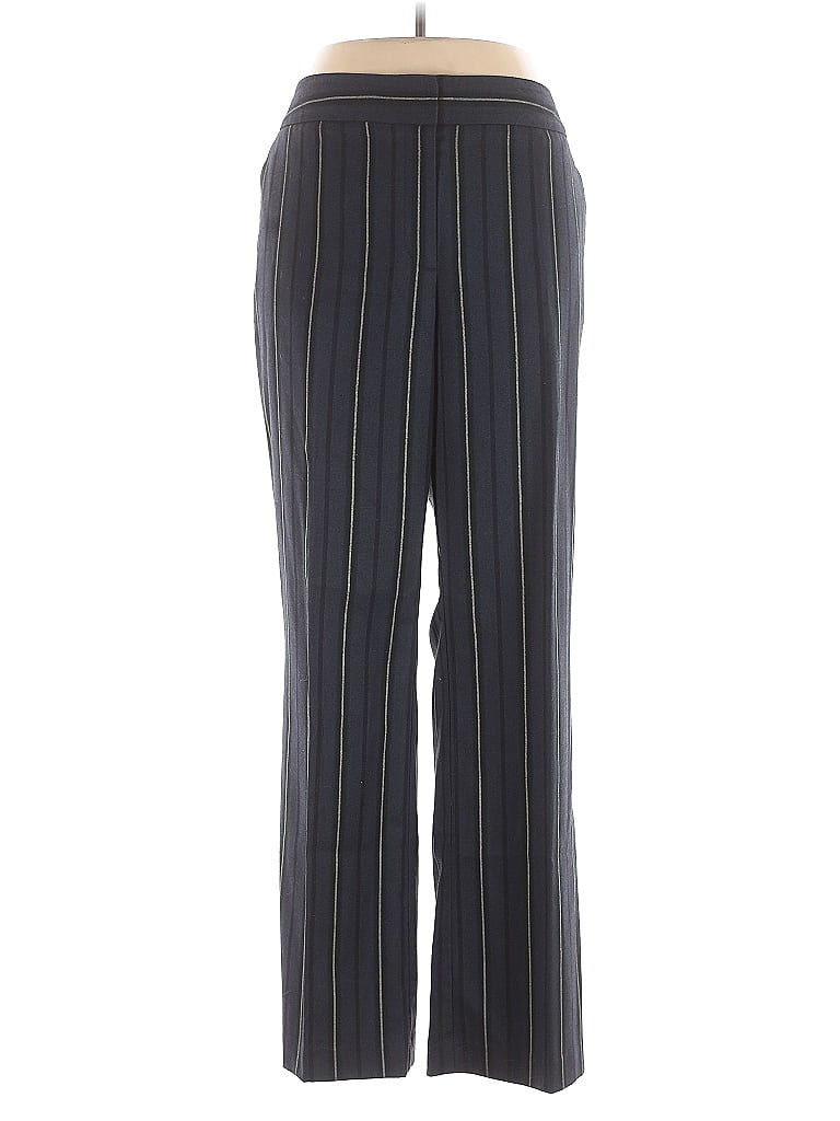Ann Taylor Factory Stripes Blue Dress Pants Size 16 - photo 1