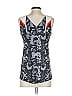 Lucky in Love Gray Sleeveless T-Shirt Size S - photo 2