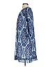 Eva Mendes by New York & Company 100% Polyester Paisley Blue Casual Dress Size S - photo 4