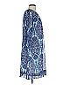 Eva Mendes by New York & Company 100% Polyester Paisley Blue Casual Dress Size S - photo 3