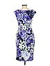 Connected Apparel 100% Polyester Print Purple Cocktail Dress Size 10 - photo 2