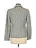 Le Suit 100% Polyester Houndstooth Black Gray Blazer Size 6 - photo 2