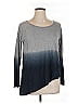 DKNY Jeans Gray Long Sleeve Top Size XL - photo 1