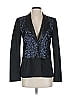 Elizabeth and James 100% Polyester Black Purple Blazer Size 4 - photo 1