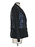 Elizabeth and James 100% Polyester Black Purple Blazer Size 4 - photo 4