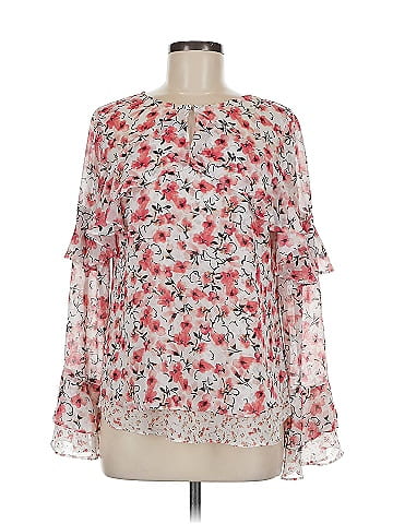 White House Black Market Long Sleeve Blouse (view 1)