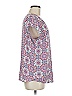 DR2 100% Polyester Purple Short Sleeve Blouse Size M - photo 3