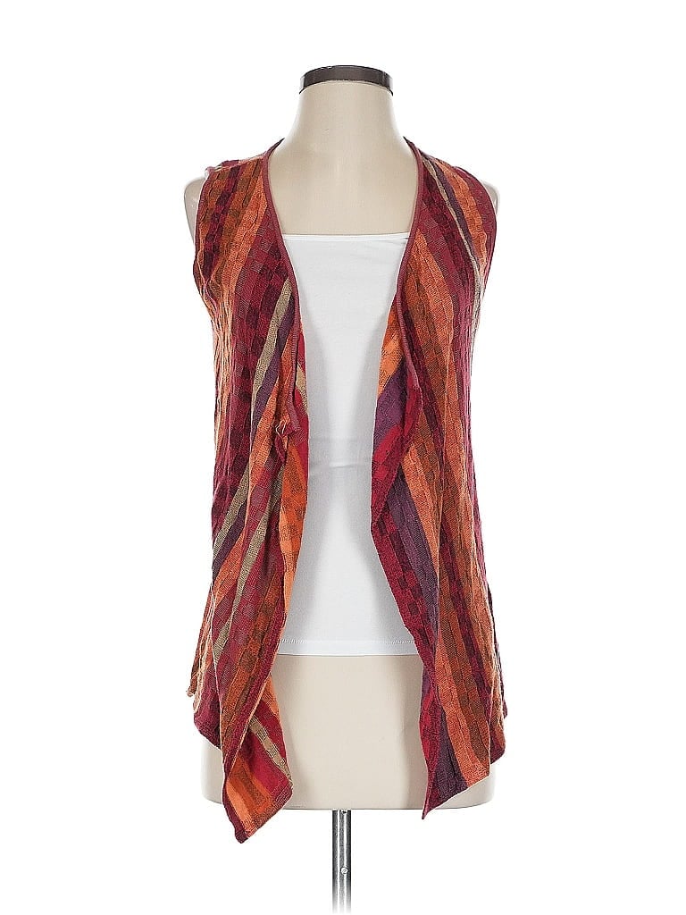 Pre-owned Nic + Zoe Cardigan Sweater In Orange