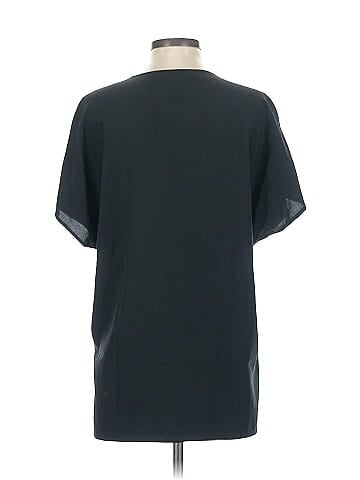 Vince. Short Sleeve Silk Top (view 2)