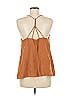 Mustard Seed 100% Polyester Brown Sleeveless Blouse Size M - photo 2