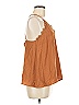 Mustard Seed 100% Polyester Brown Sleeveless Blouse Size M - photo 3
