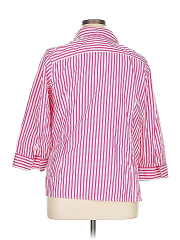 Lauren by Ralph Lauren 3/4 Sleeve Button-Down Shirt (view 2)