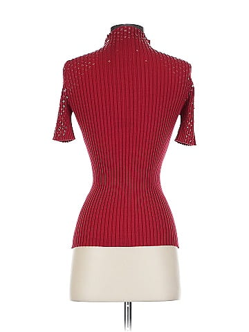 Cache Silk Pullover Sweater (view 2)