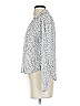 Bella Dahl 100% Rayon Polka Dots Silver Long Sleeve Blouse Size XS - photo 4