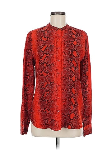 Equipment Long Sleeve Silk Top (view 1)