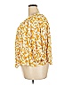 Terra & Sky 100% Rayon Yellow 3/4 Sleeve Blouse Size 2X - photo 4