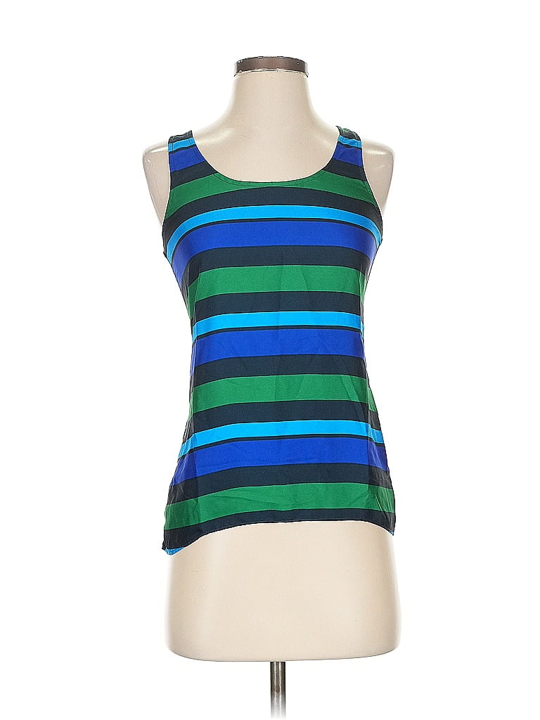 Pre-owned Assorted Brands Tank Top Blue Halter Neckline Tops