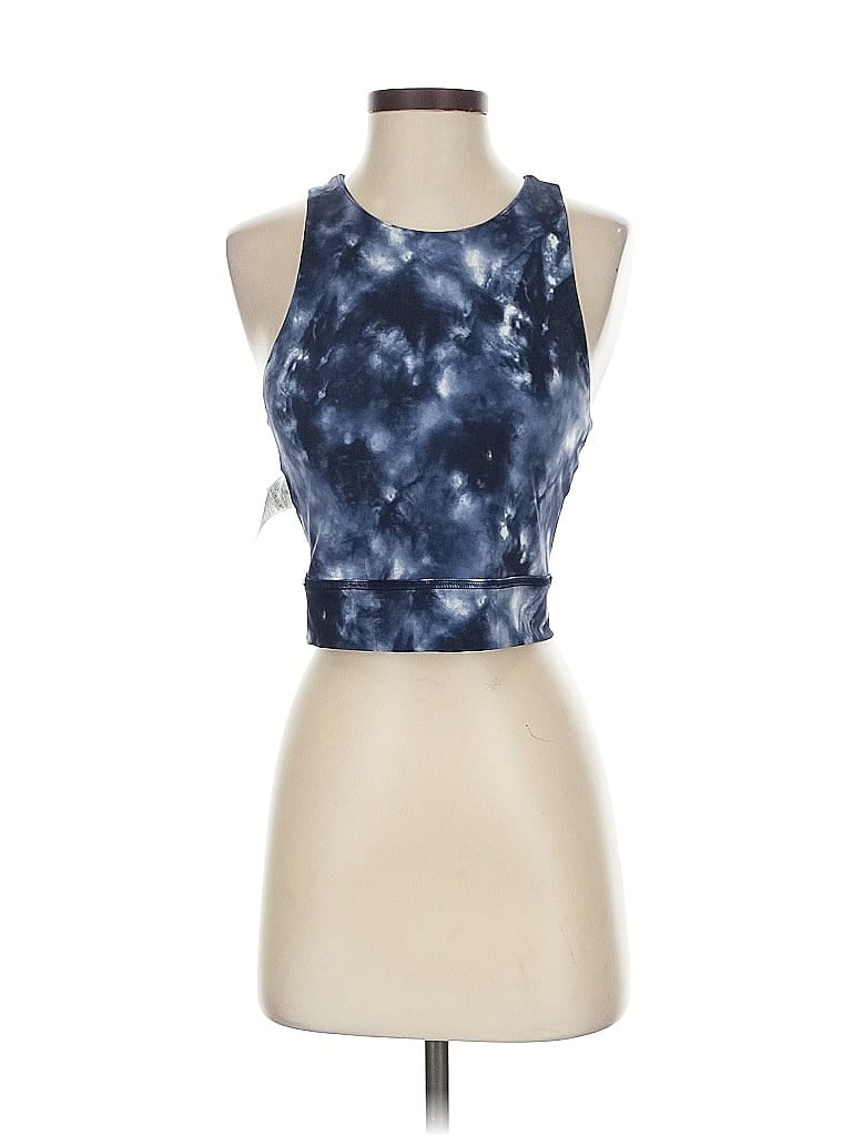 Pre-owned Banana Republic Factory Store Tank Top Blue Halter Neckline Tops