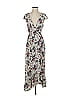 Band of Gypsies 100% Viscose Floral Ivory Casual Dress Size S - photo 1