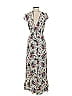 Band of Gypsies 100% Viscose Floral Ivory Casual Dress Size S - photo 2