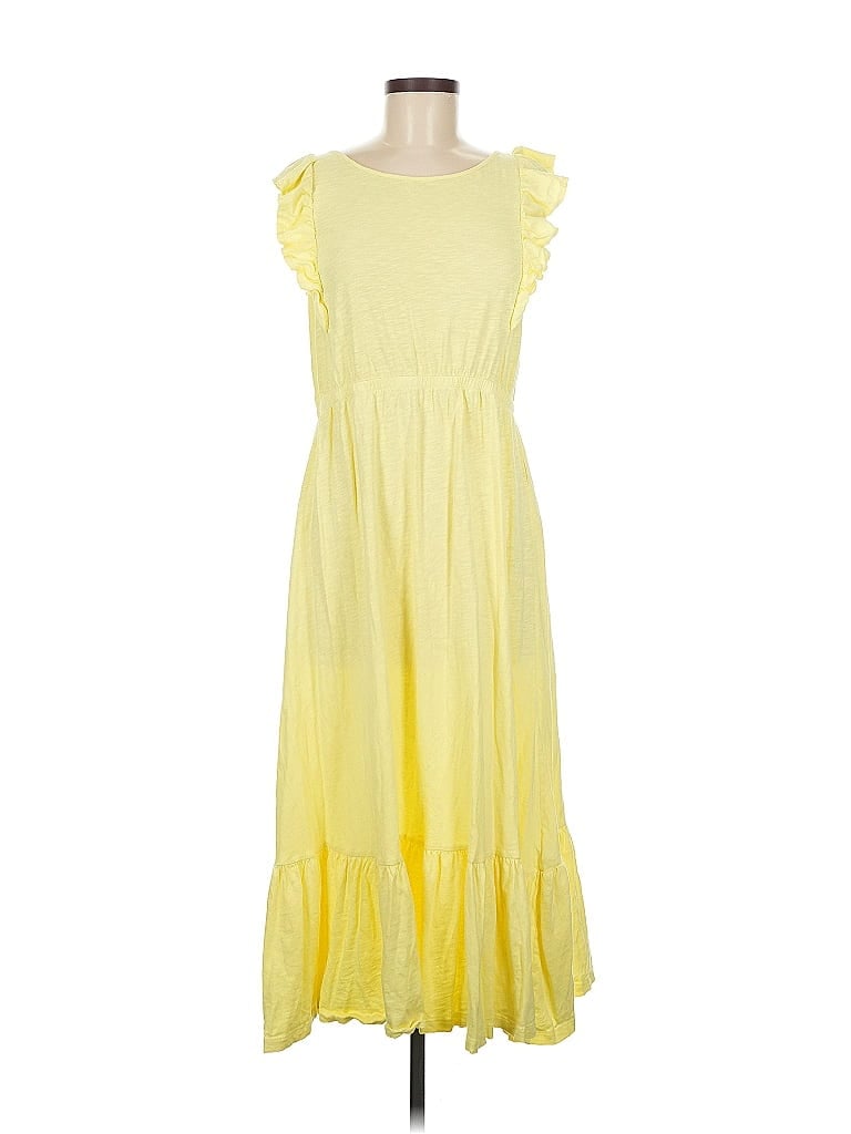 BA&SH 100% Baumwolle Yellow Casual Dress Size M - photo 1