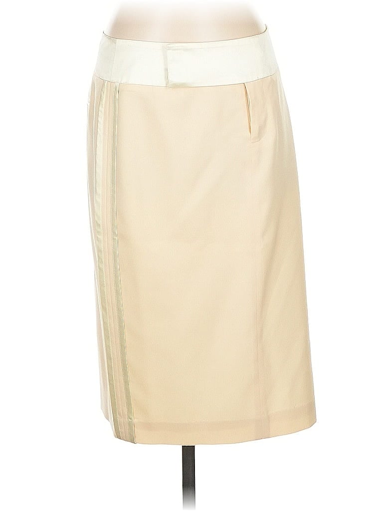 Pre-owned Club Monaco Wool Skirt In White